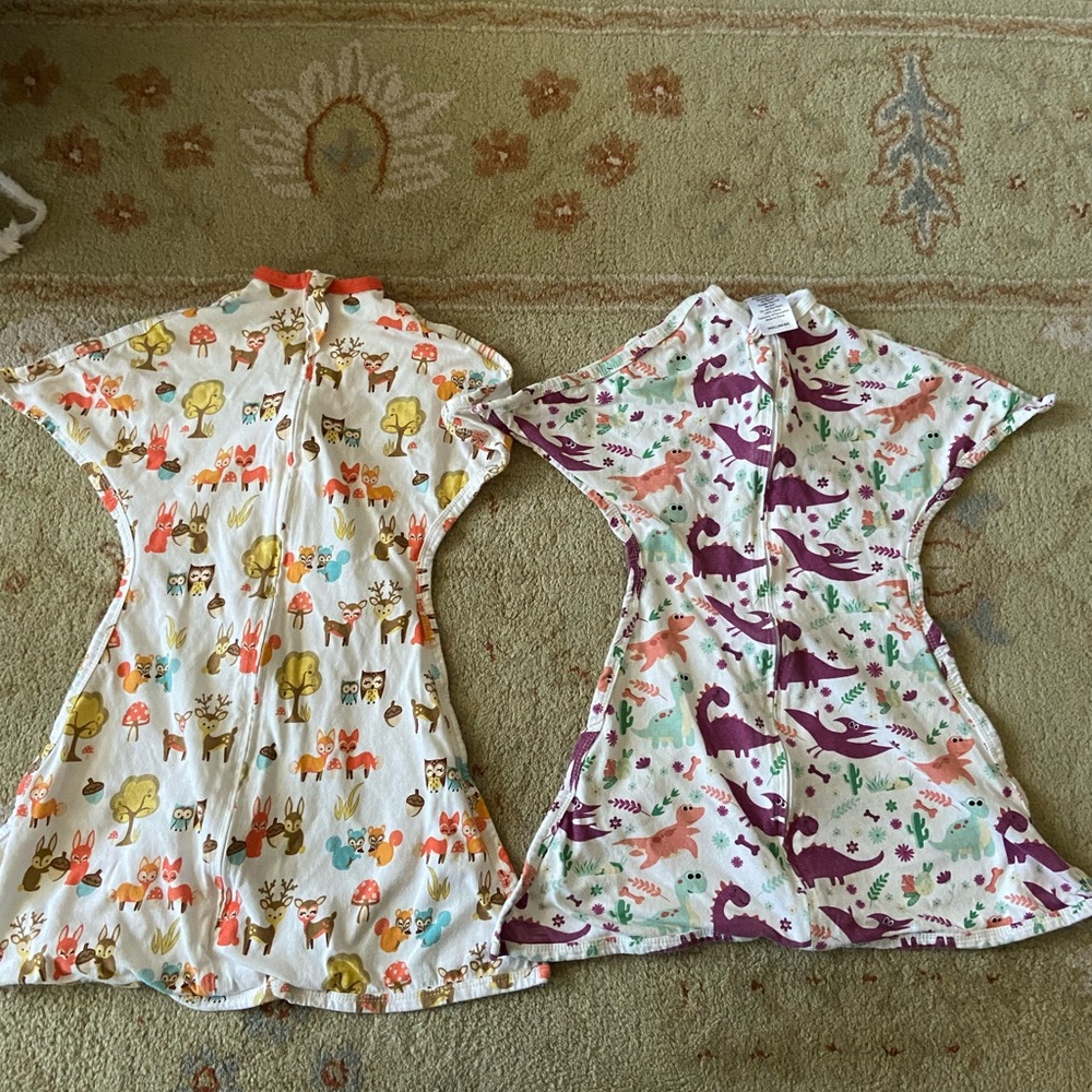 2 Zipadee zips transition swaddles X-small 3-6 months EUC